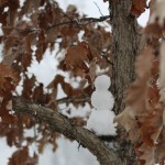 Snowman in Tree