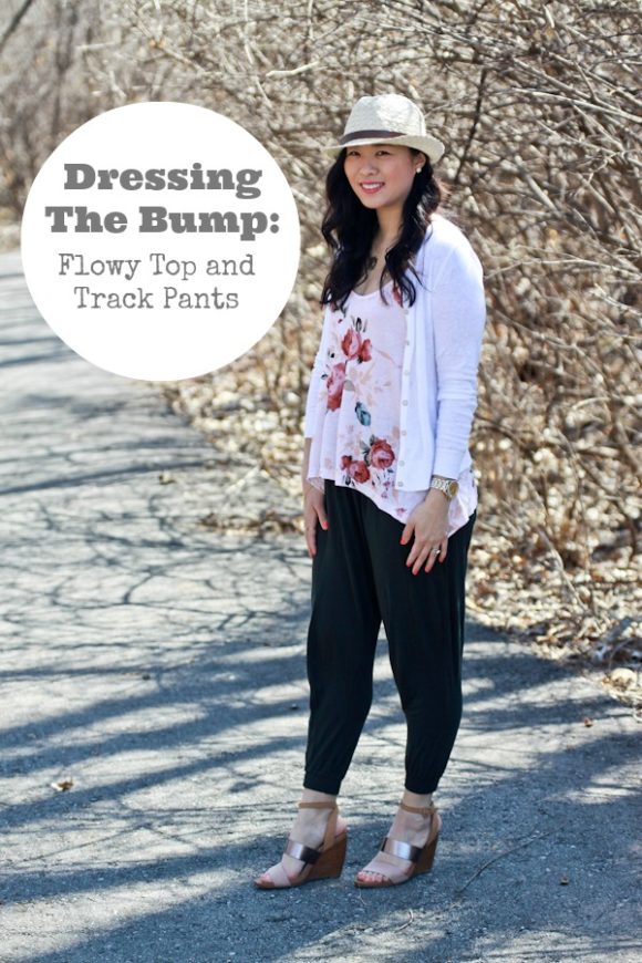 Dressing The Bump: Flowy Top and Track Pants