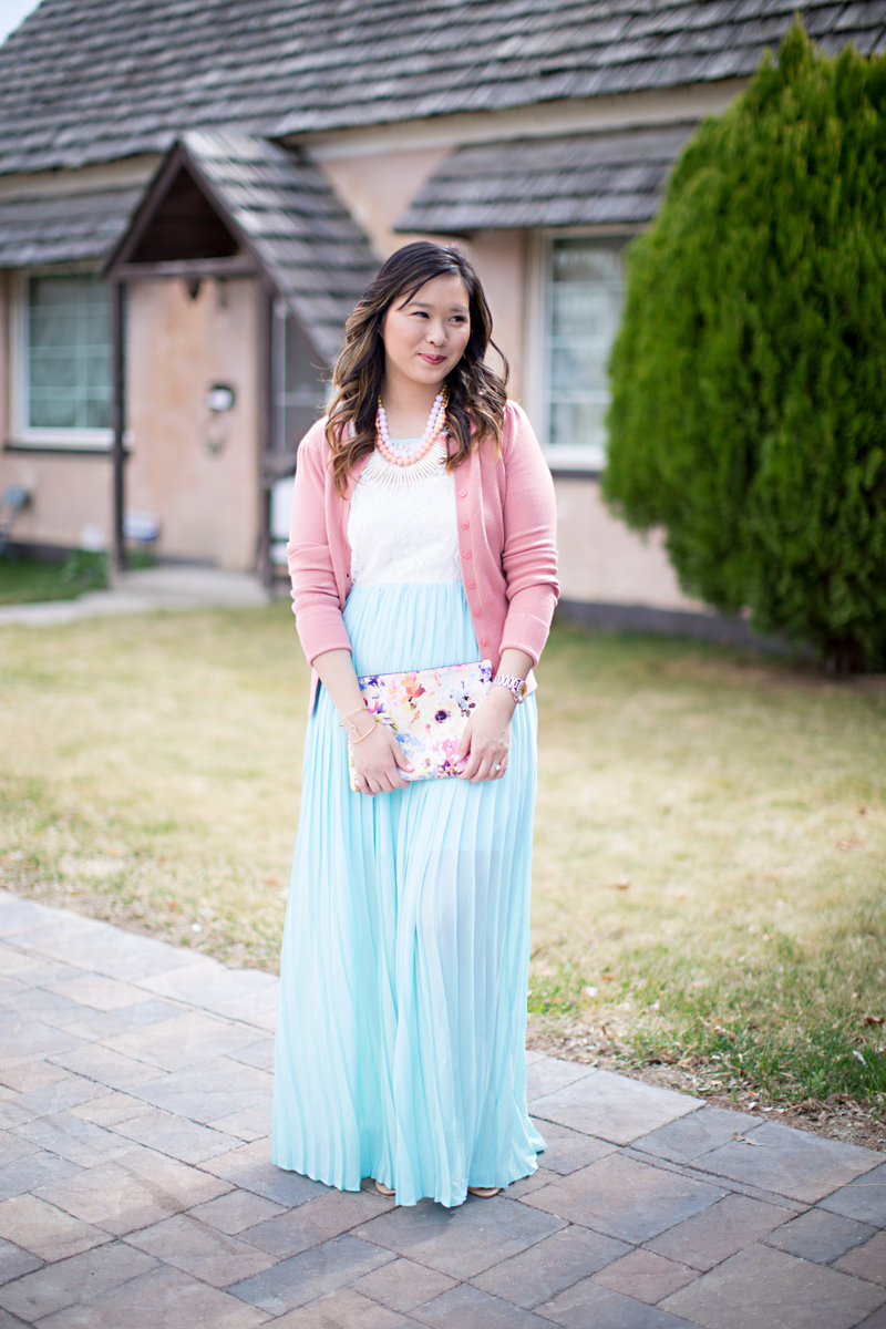 Sandy a la Mode / Fashion blogger Spring Easter maxi dress outfit