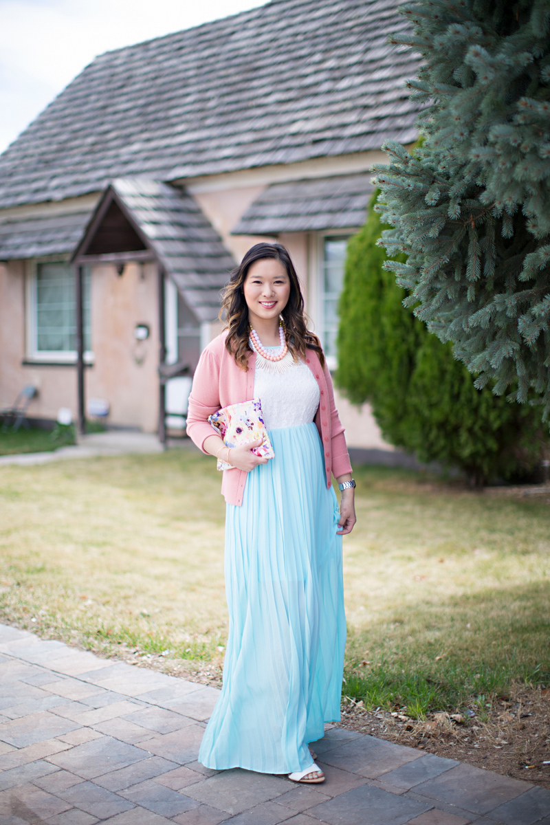Sandy a la Mode / Fashion blogger Spring Easter maxi dress outfit