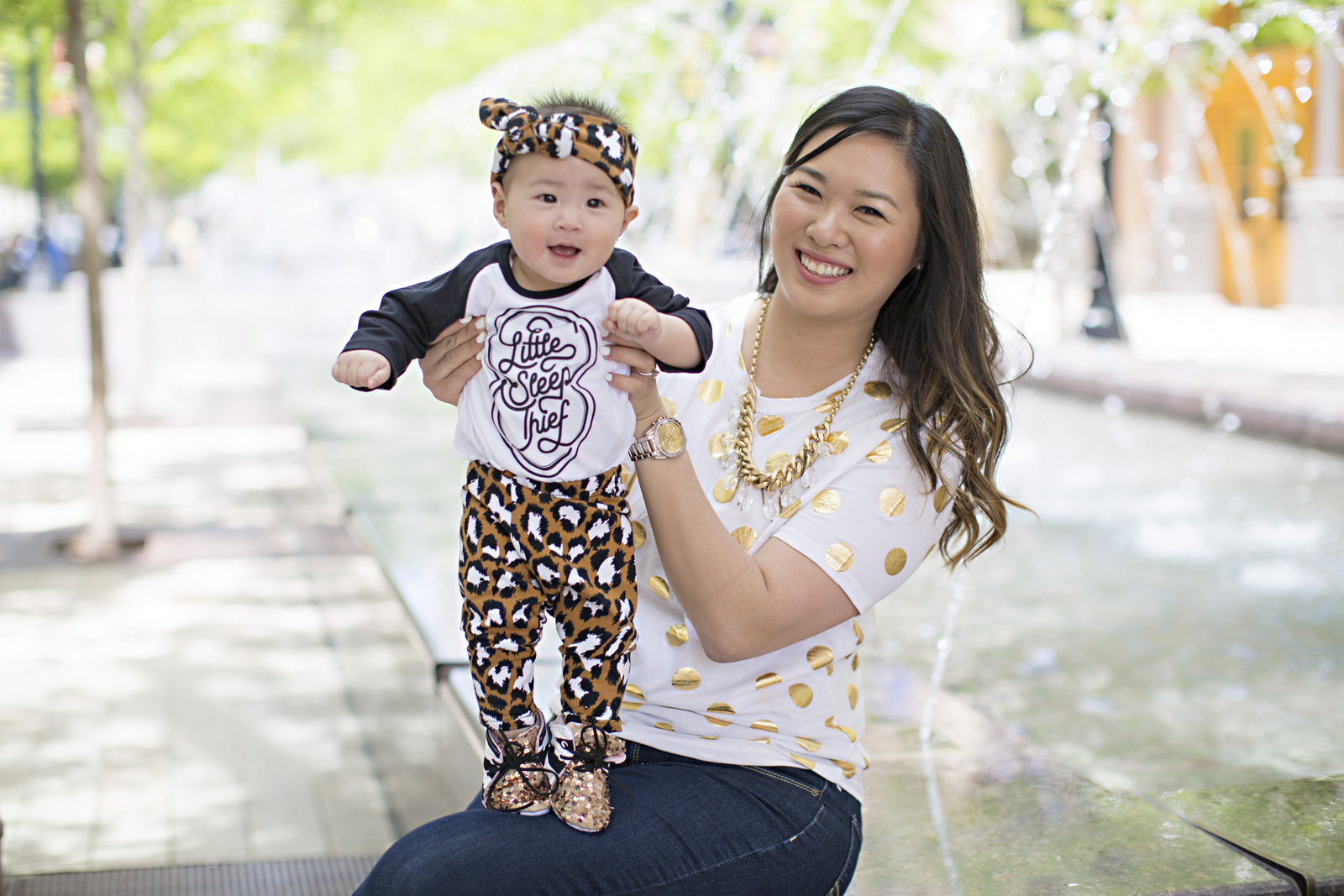 Sandy a la Mode | Mommy + Me Leopard and Gold