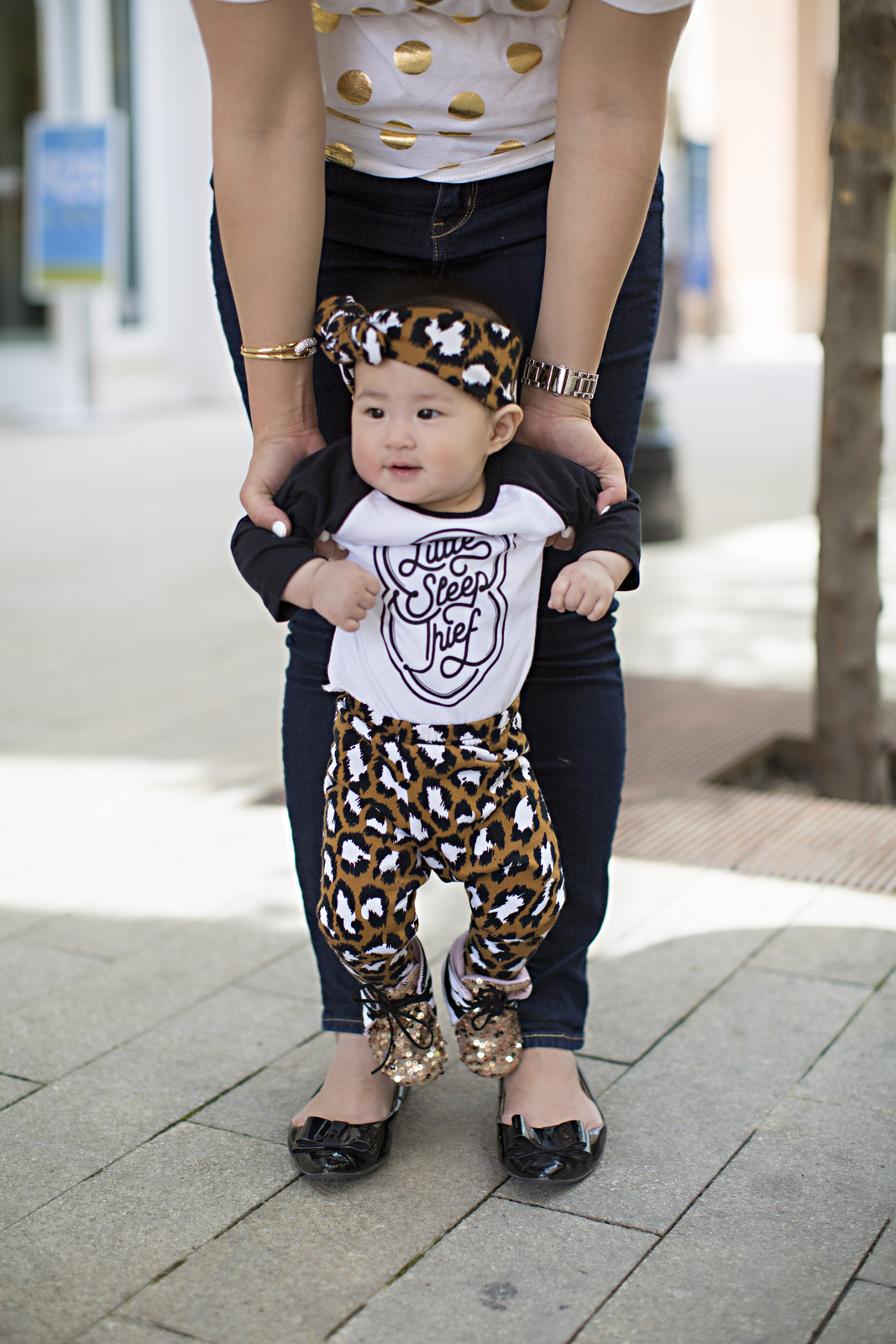 Sandy a la Mode | Mommy + Me Leopard and Gold
