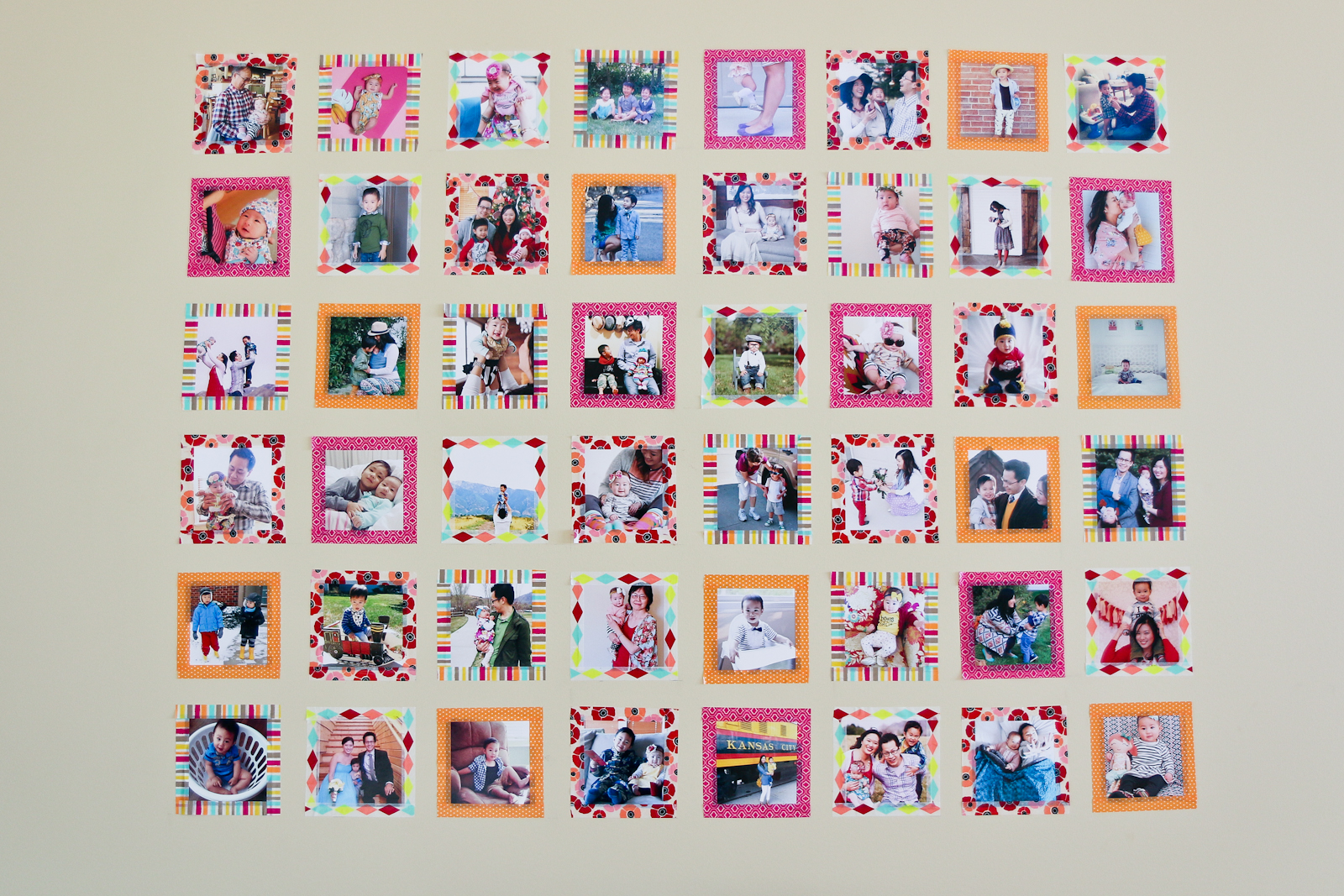 DIY Instagram Wall Art with Washi Tape