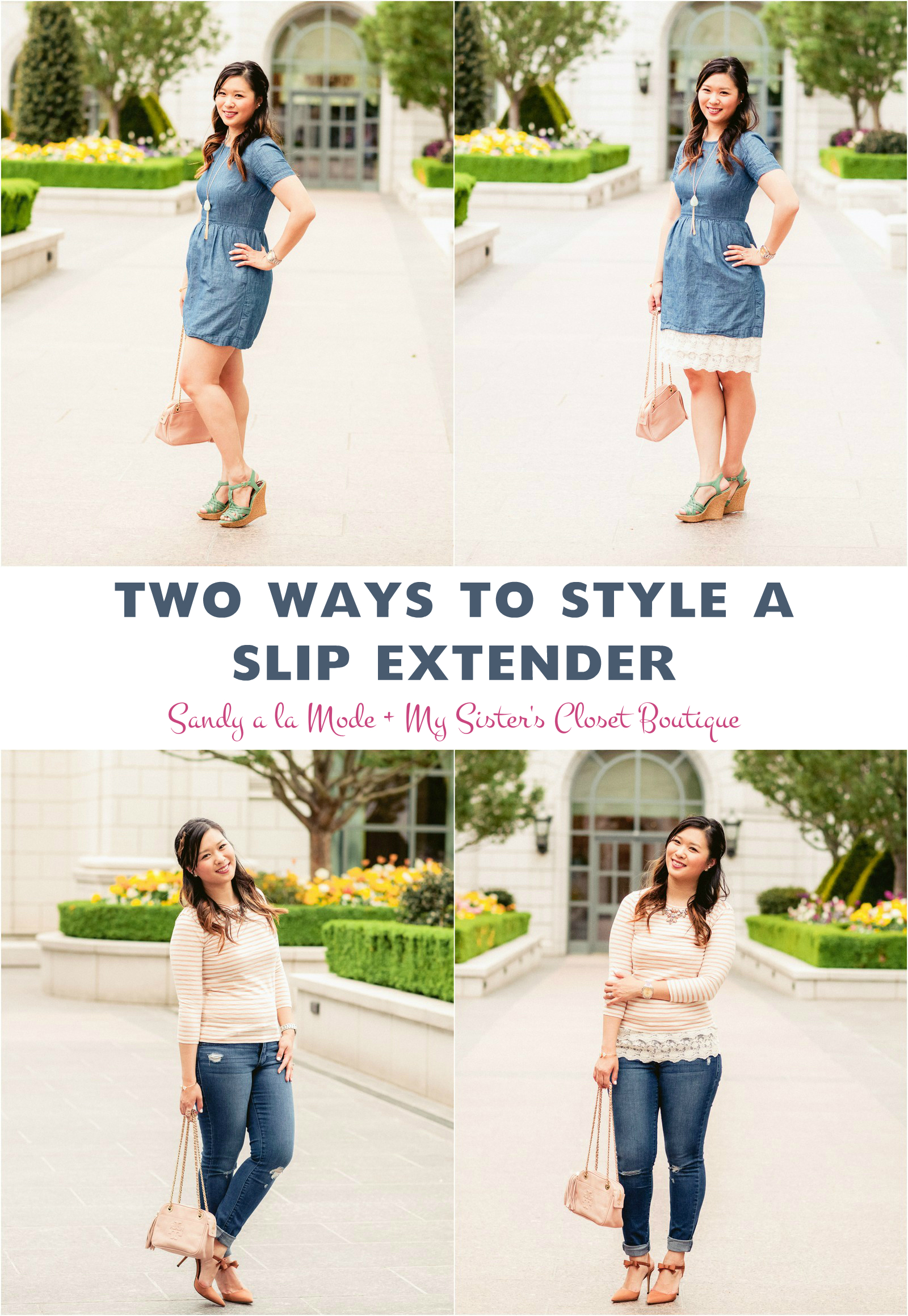 Sandy a la Mode | Fashion Blogger - Two Ways To Style A Slip Extender with My Sister's Closet Boutique