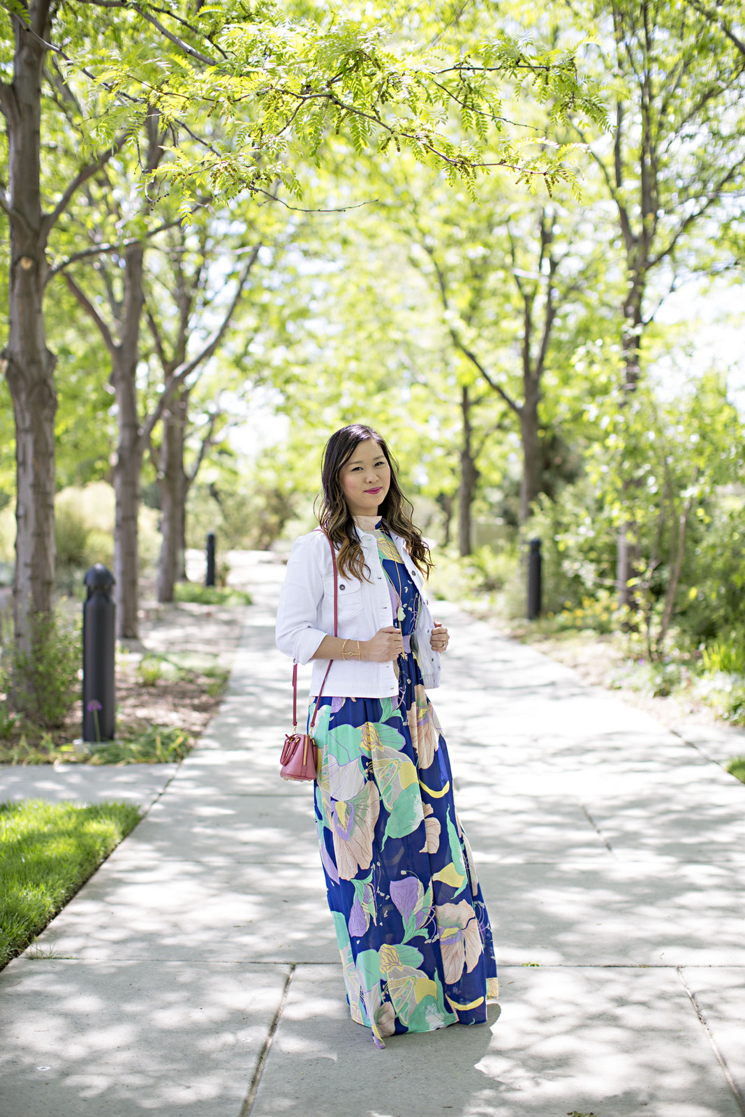 Sandy a la Mode | Fashion Blogger Filly Flair Maxi Dress and Trendlee Prada Bag