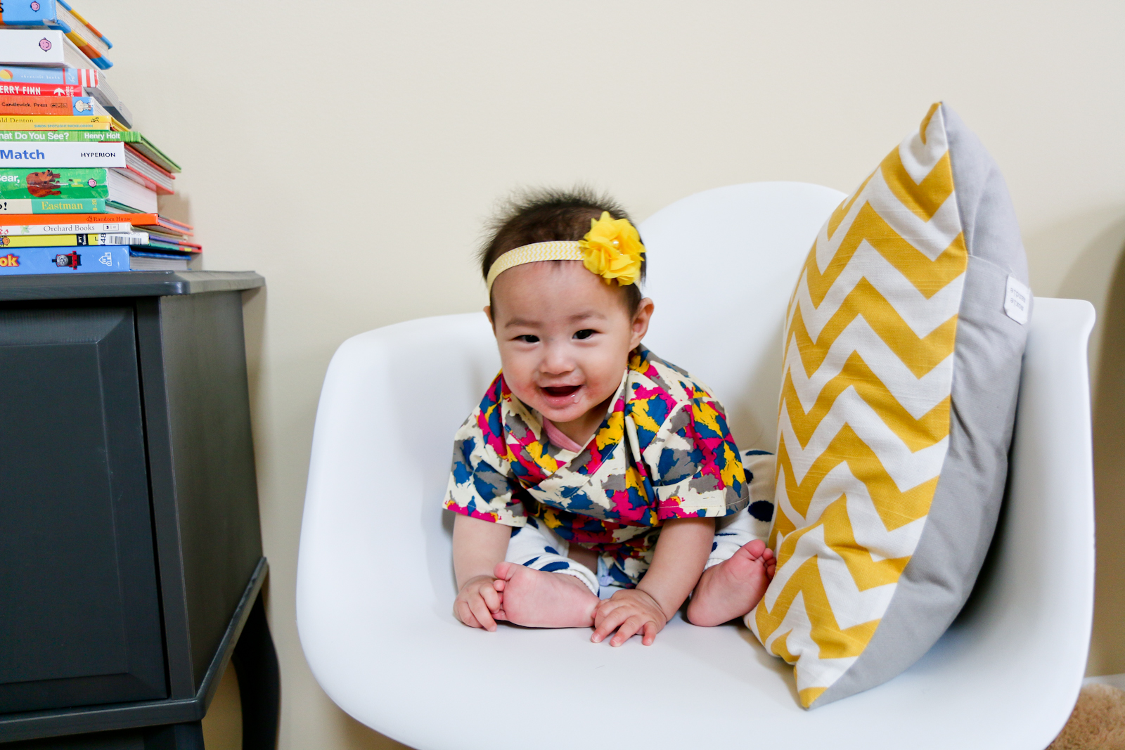 Sandy a la Mode | 8 Month Baby Girl Wearing Koolmono