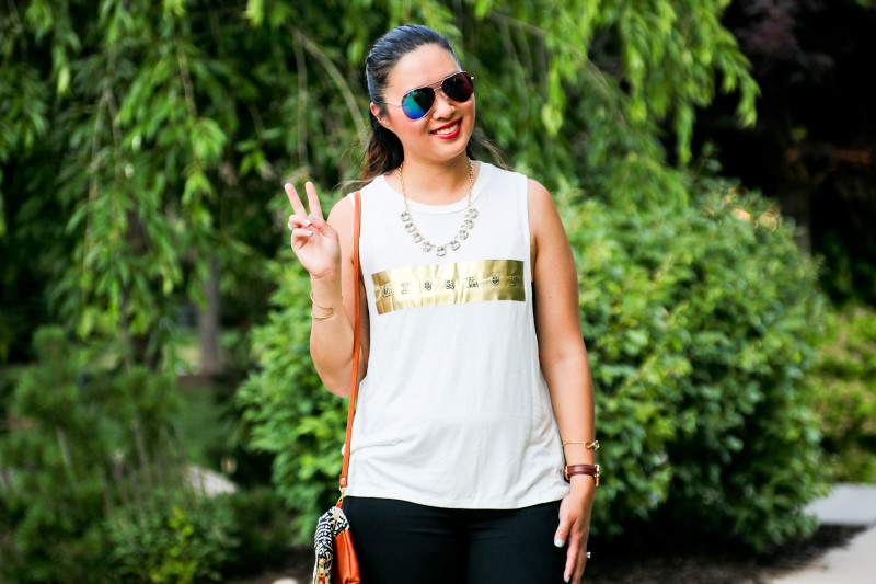 Sandy a la Mode | Fashion Blogger wearing Sequins and Soul Dreamer Tank