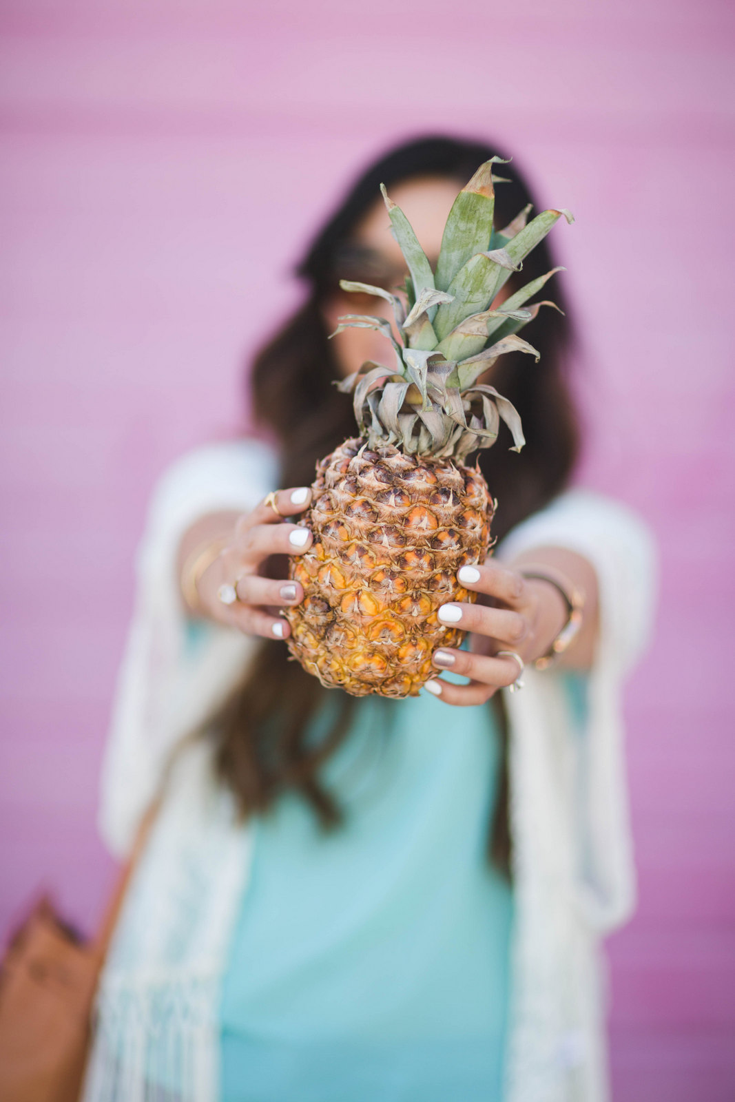 Sandy a la Mode | Fashion Blogger Boho Look with Pineapple