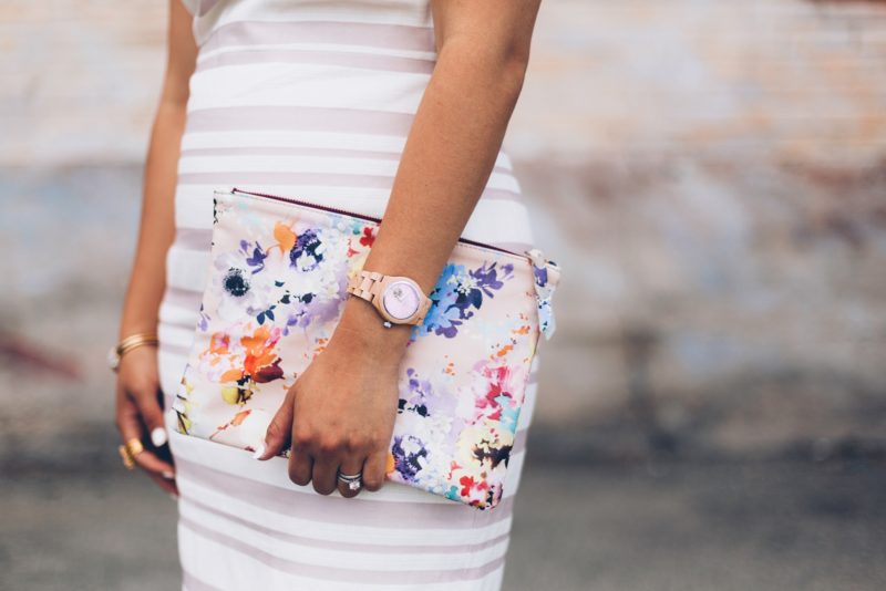 floral watercolor clutch from kslademade