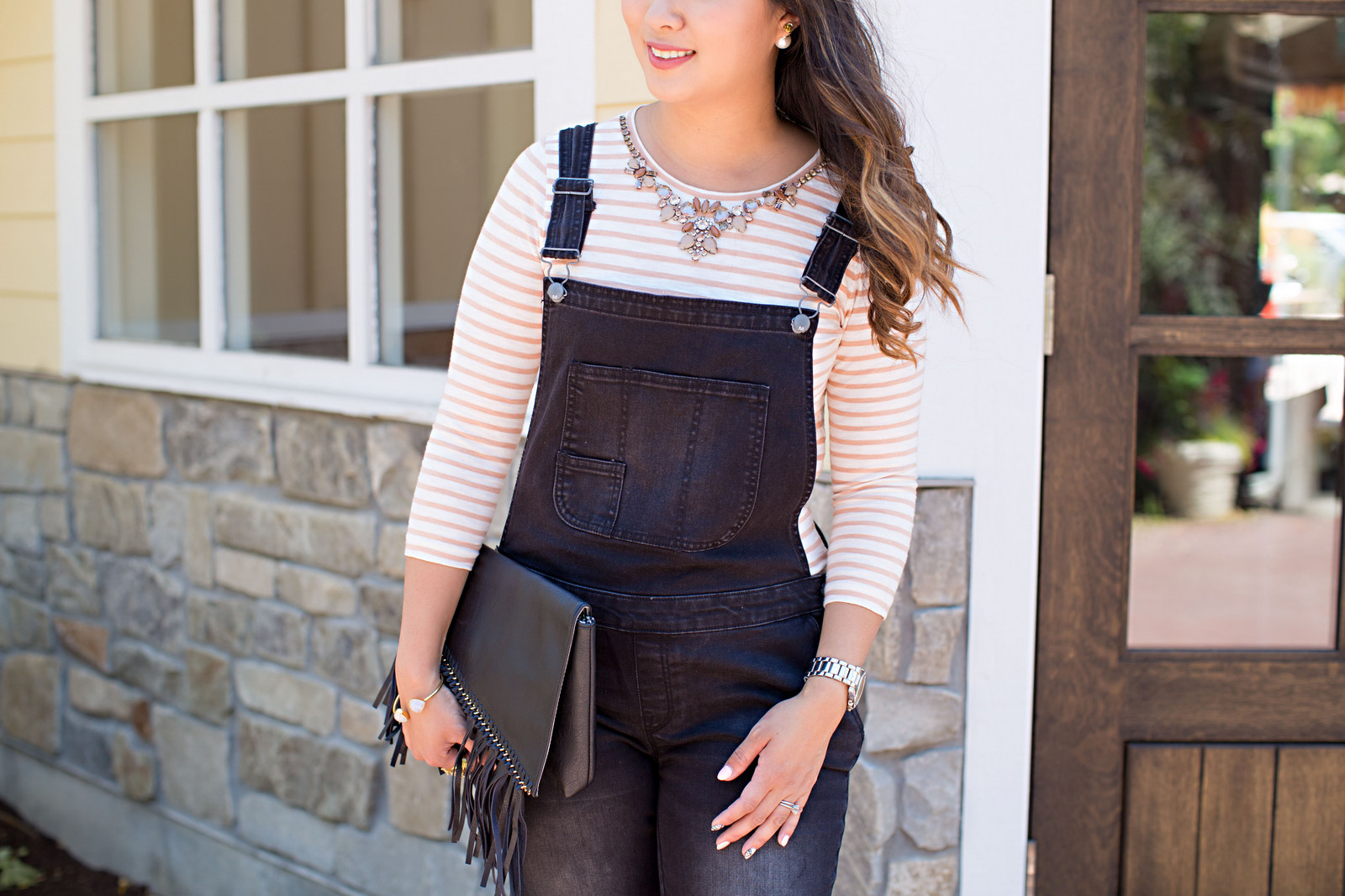 Sandy a la Mode | Fashion Blogger Wearing Target Black Denim Overalls