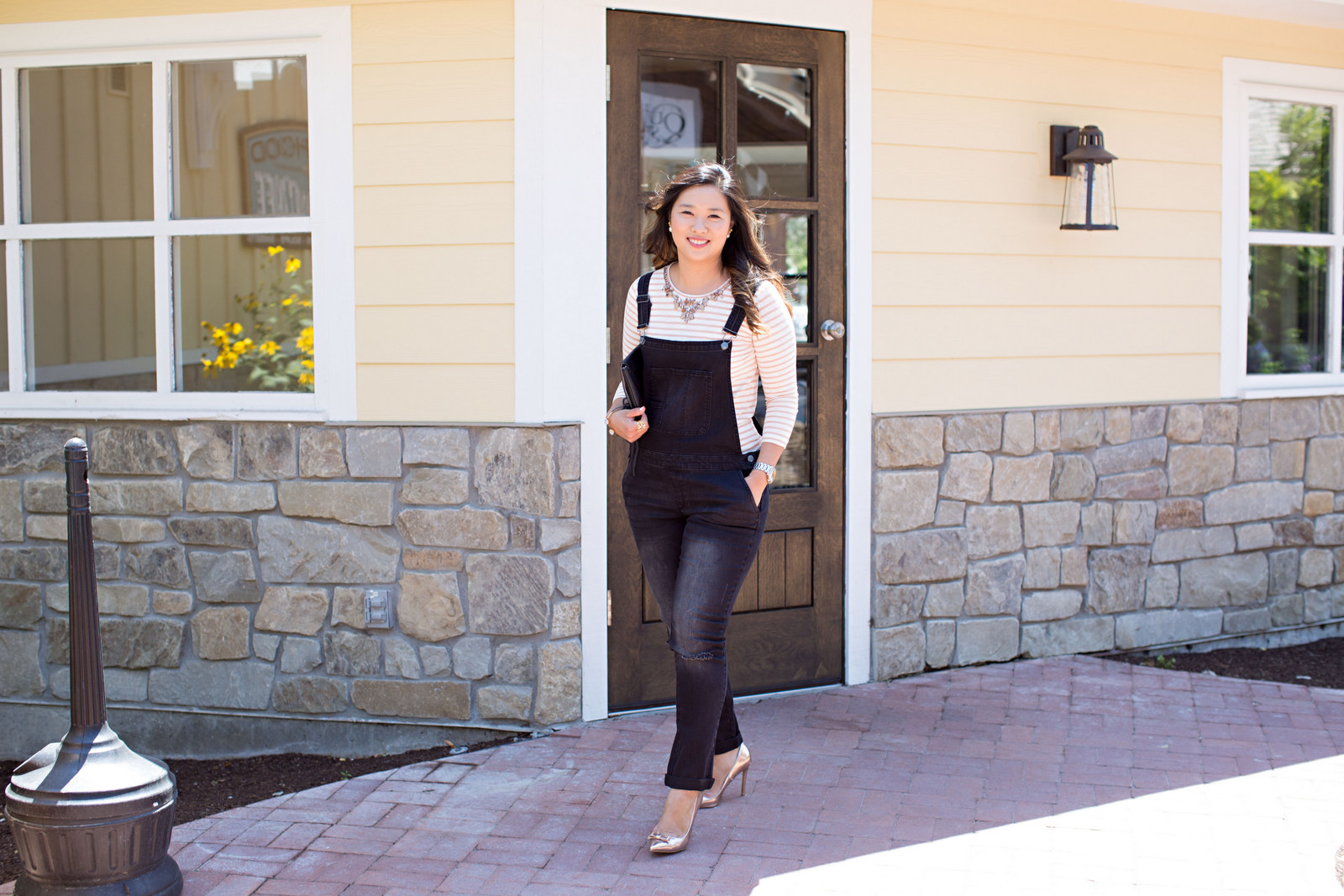 Sandy a la Mode | Fashion Blogger Wearing Target Black Denim Overalls