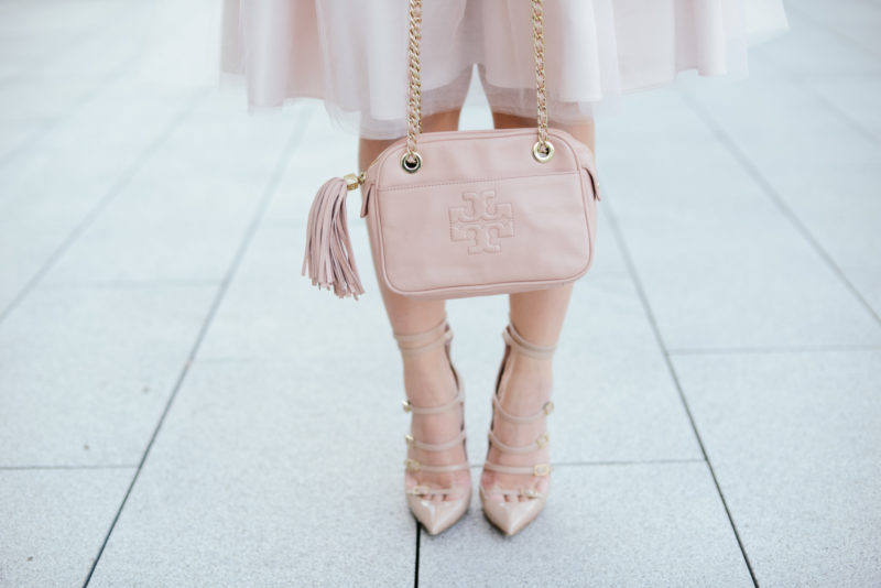 Blush and Neutral Holiday Outfit