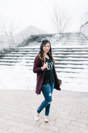 Two Ways To Style A Graphic Tee For Winter + On Trend Tuesdays Linkup ...