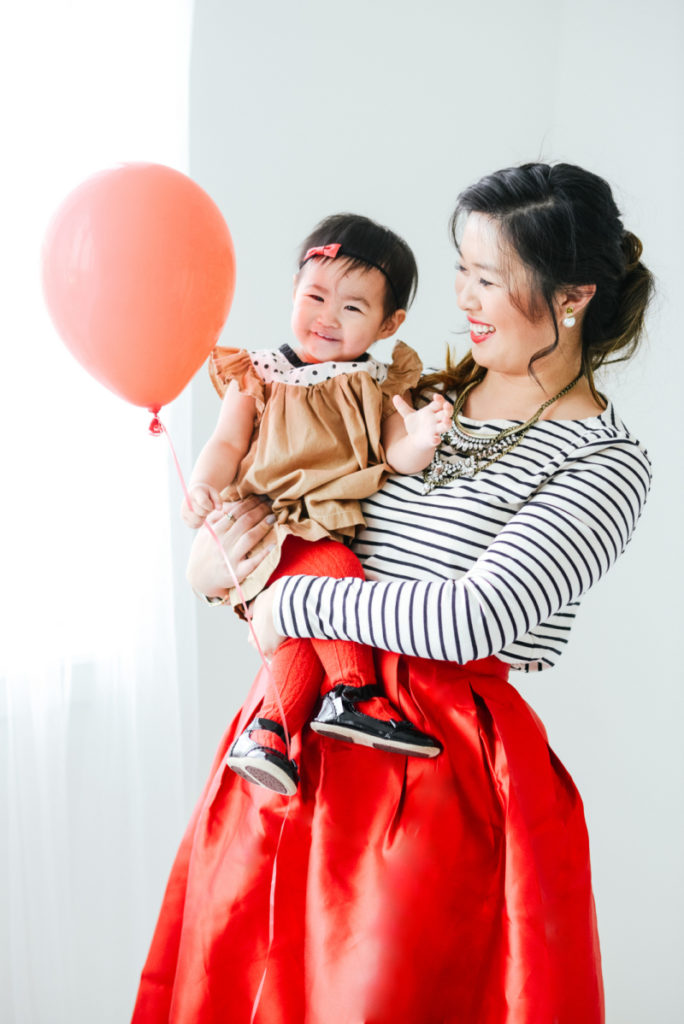Mommy and me outfits: Valentine's Day outfit