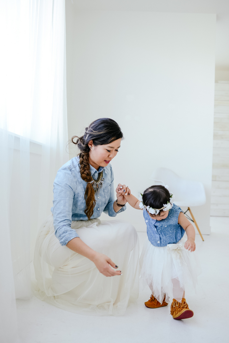 Mommy and Me Style with Chambray and Tulle