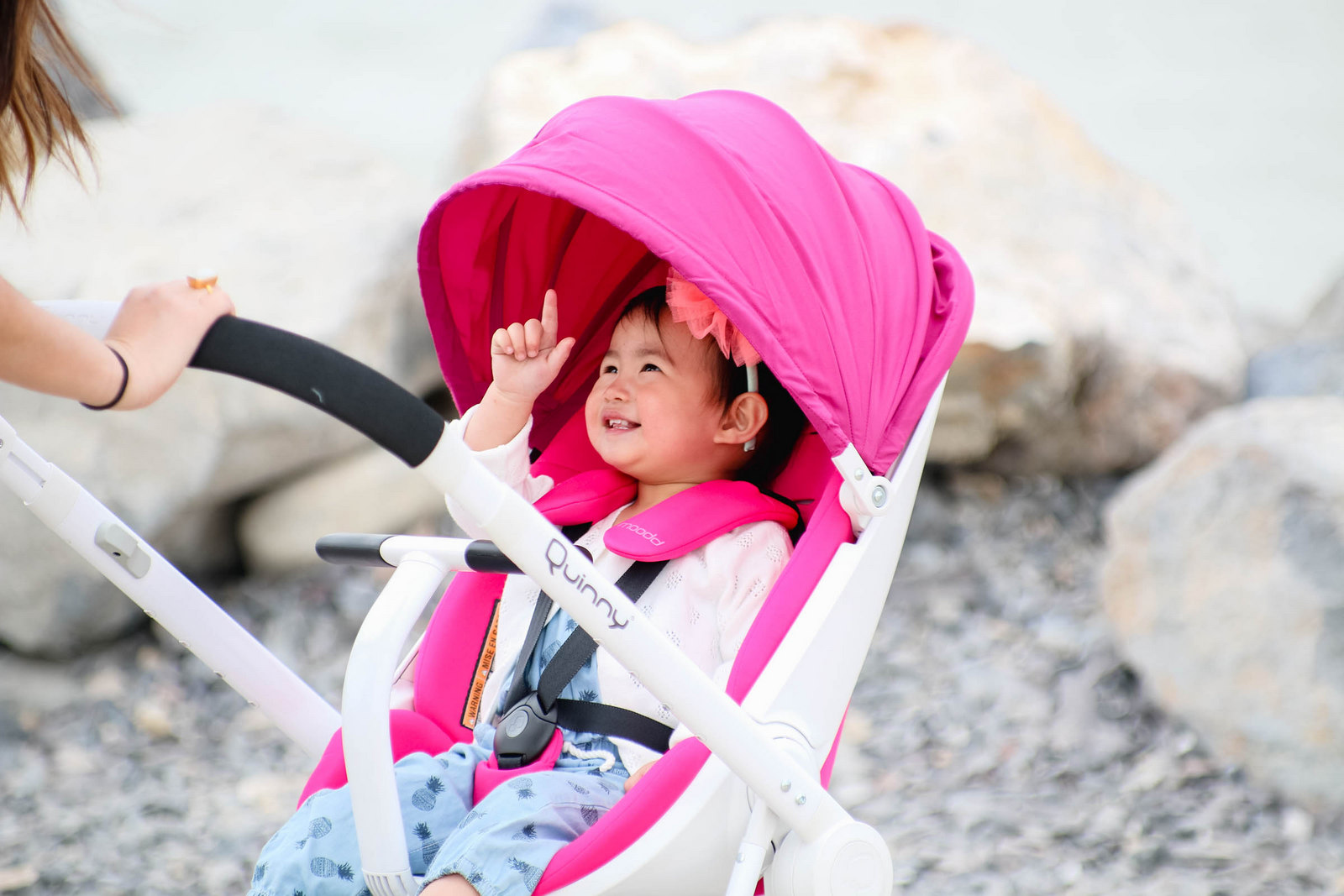 quinny stroller pink