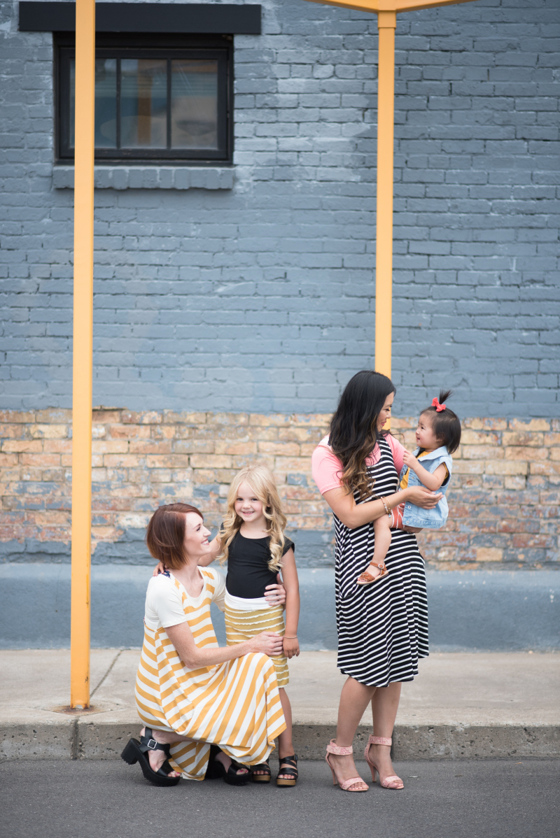 Mommy and Me Style: Stripes and Layering
