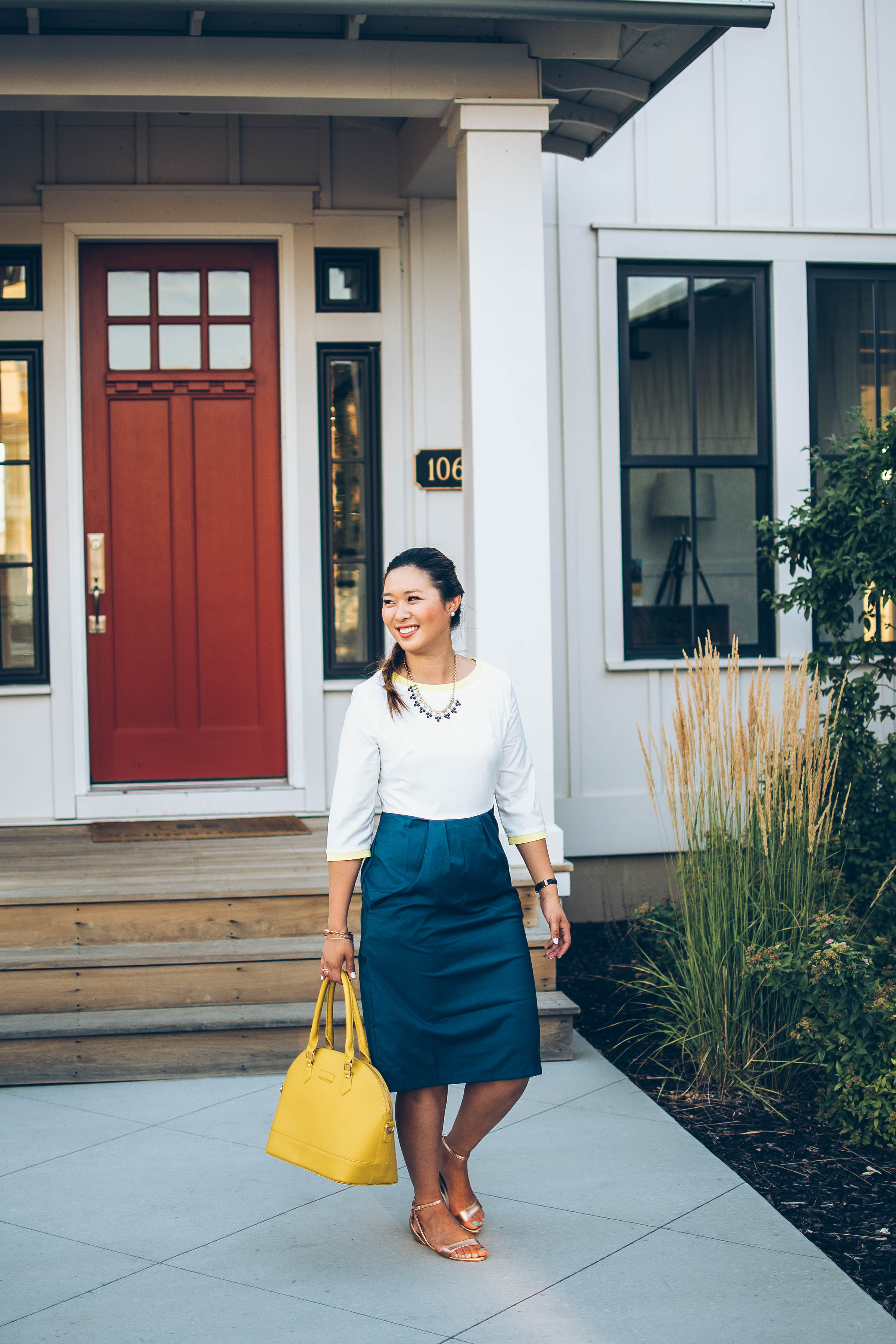 Pops of Yellow + Linkup! | SandyALaMode