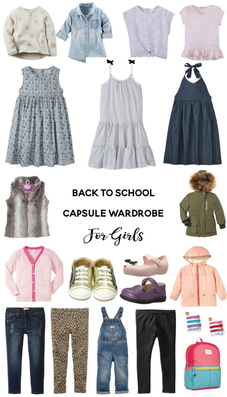 Back To School Capsule Wardrobe for Kids with Coupon Codes
