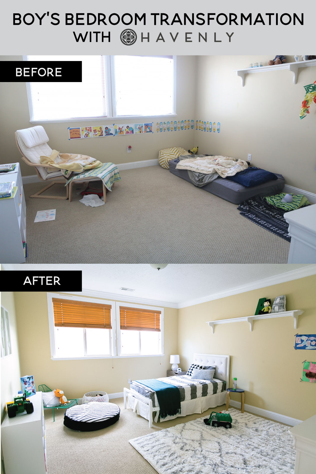 Boy S Bedroom Transformation With Havenly Sandyalamode