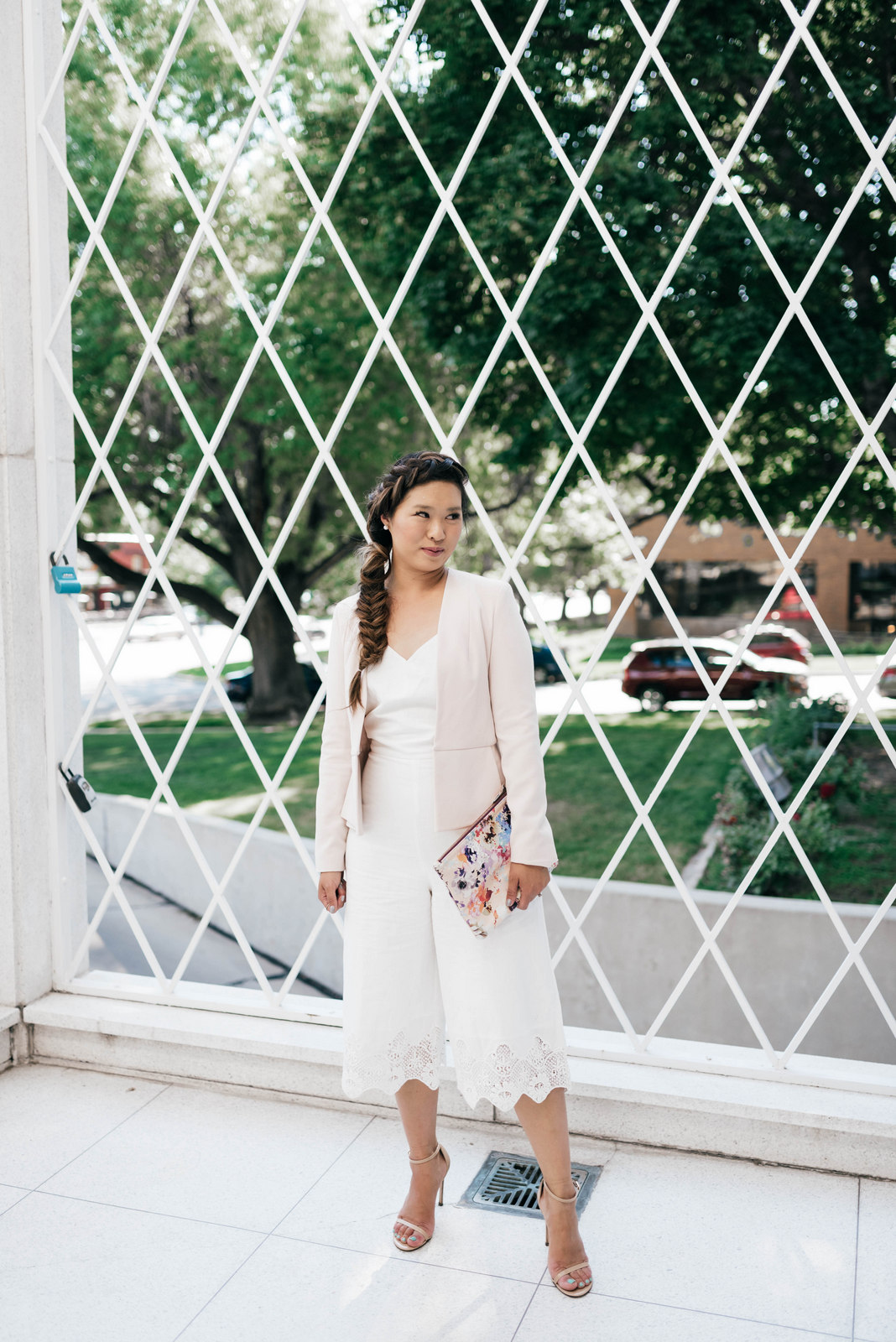 Fashion Bloggers  Fashion, Jumpsuit and blazer, White jumpsuit