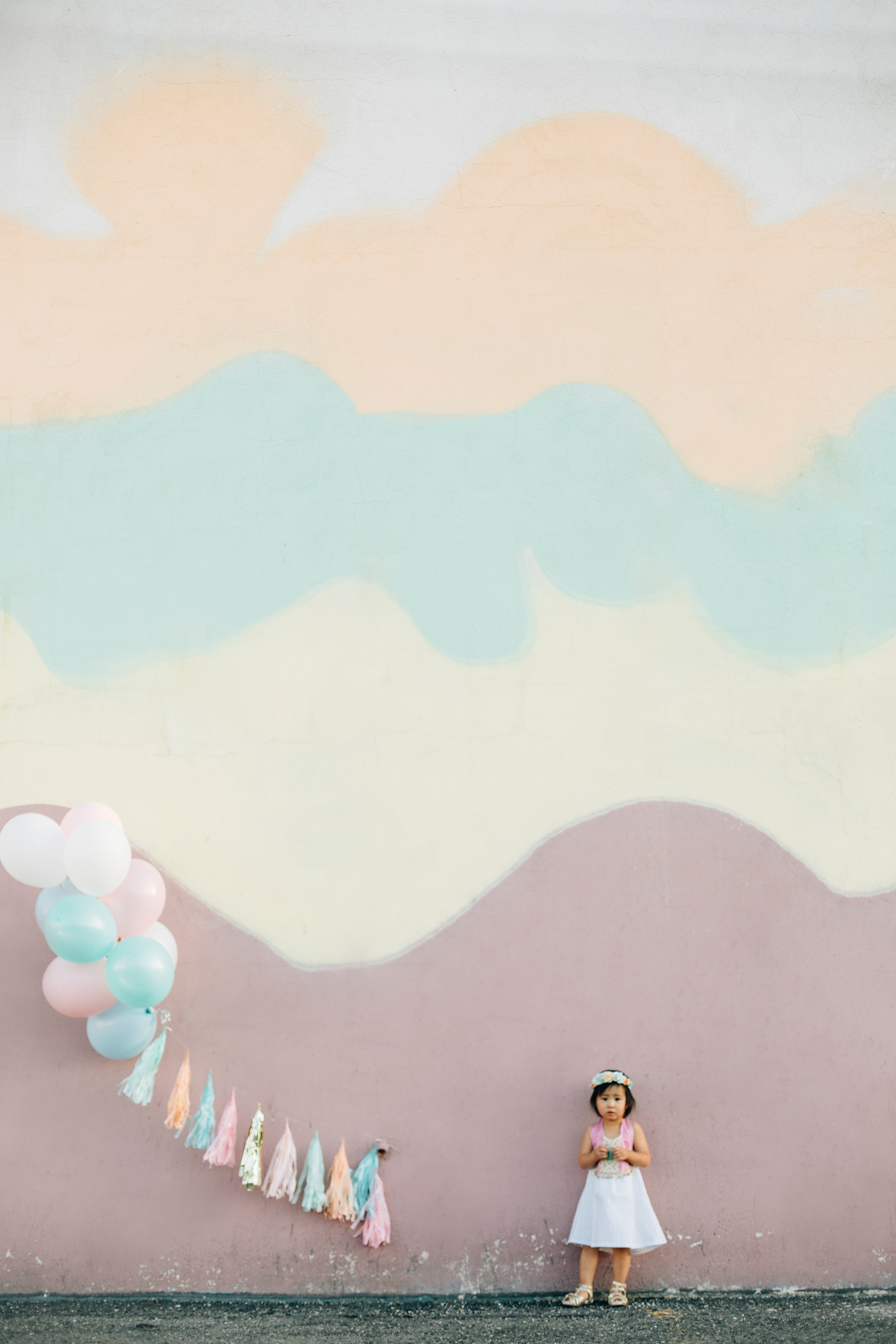 Birthday photoshoot with balloons