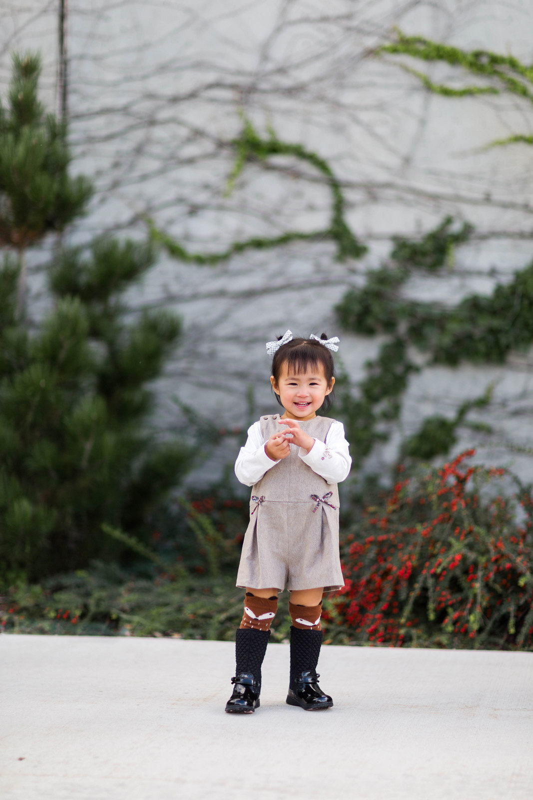 Toddler girl in Zara jumpsuit
