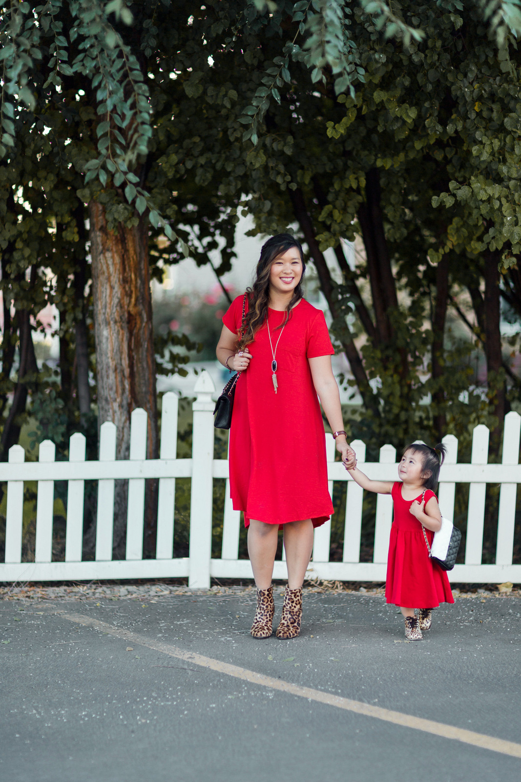 mommy and me red dress