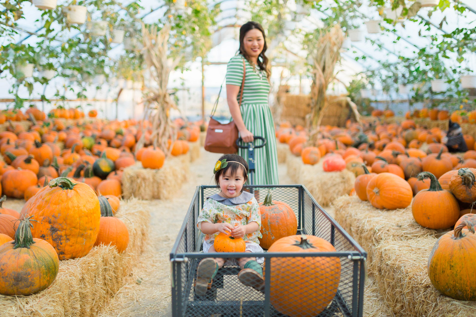 Mommy and Me Outfits by Sandy A La Mode: Orange and Green Fall Outfits