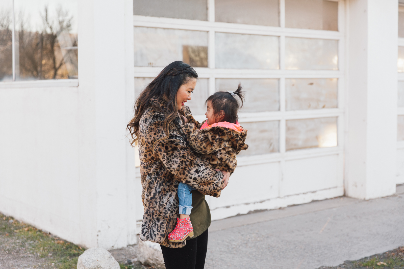 mommy and Me Outfits Leopard Coats Sandy A La Mode