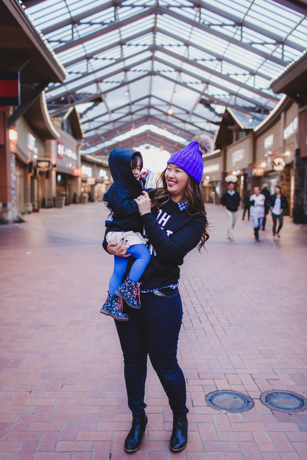 Mommy and Me Outfits: Graphic Sweatshirts by fashion blogger Sandy A La Mode