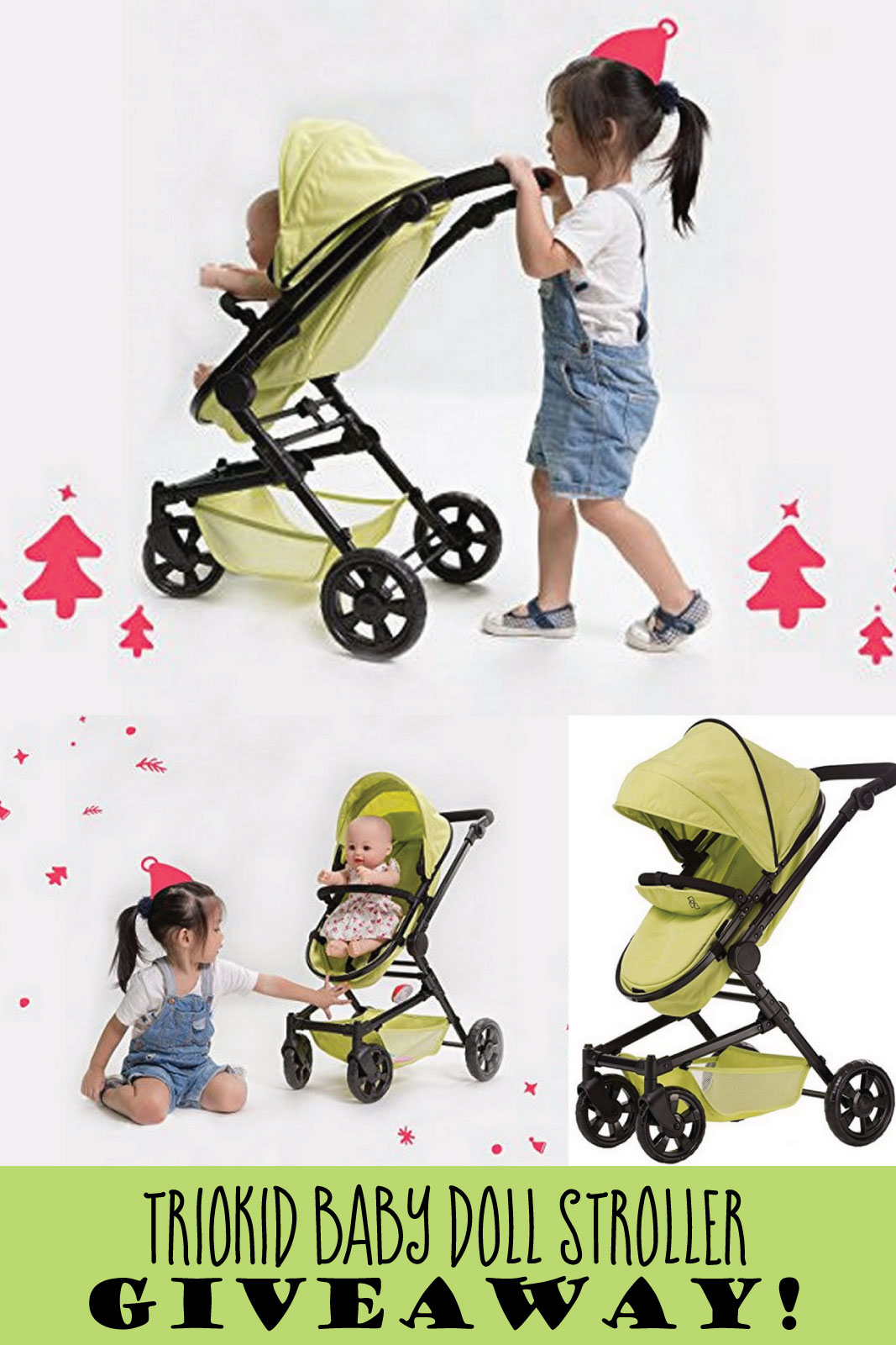 trio kid stroller