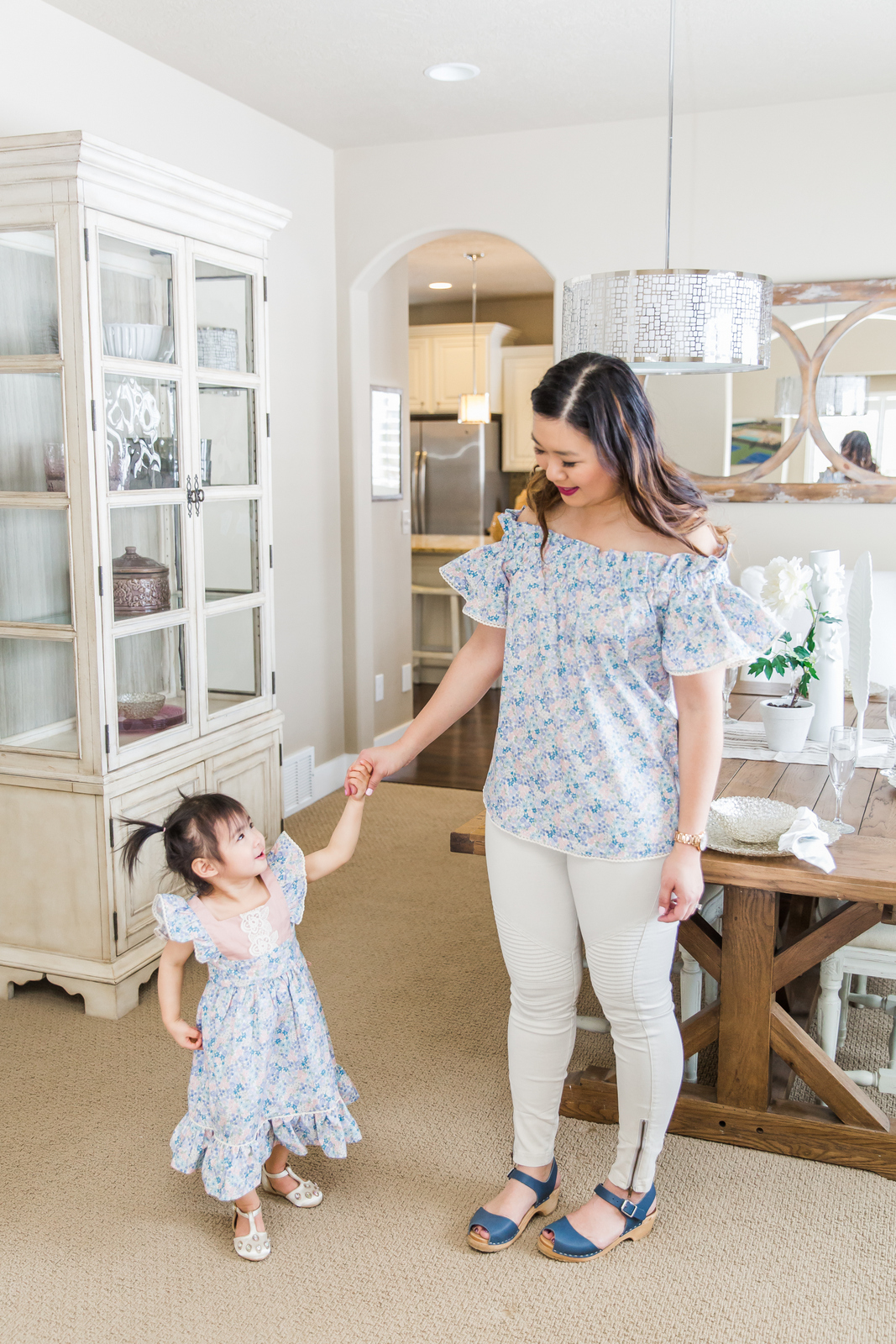 Mommy and me outfits: Spring Florals & Ruffles from Ele Story