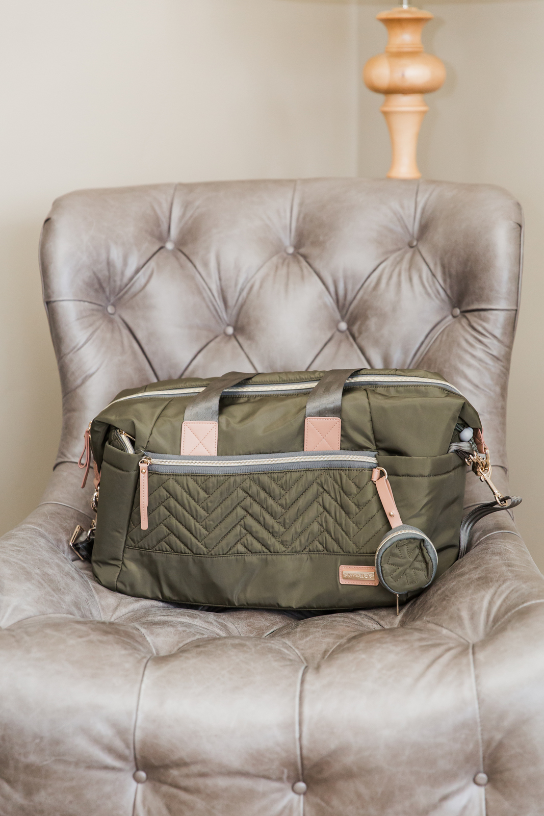 skip hop green diaper bag