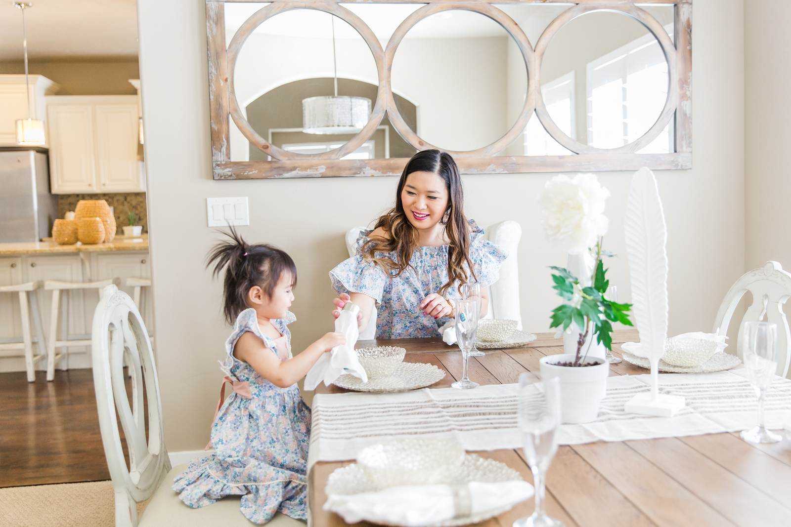 Mommy and me outfits: Spring Florals & Ruffles from Ele Story
