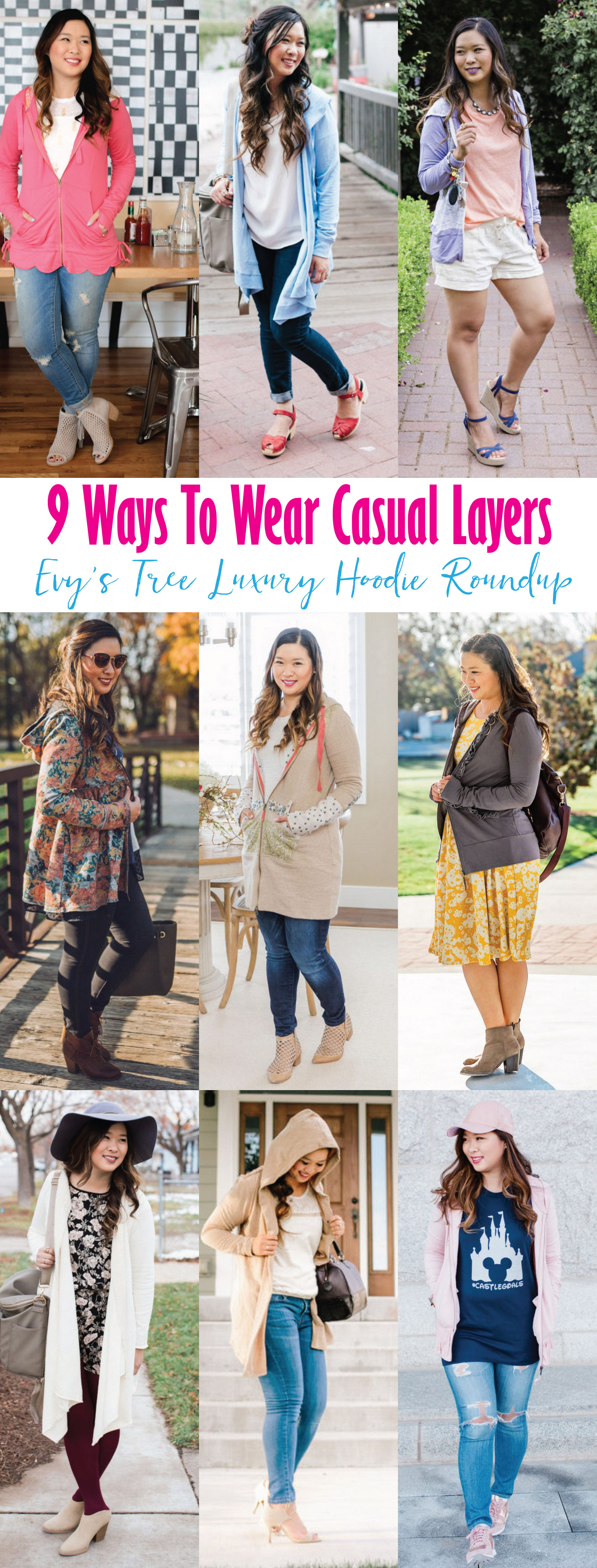 9 Ways To Wear Casual Layers: Evy's Tree Luxury Hoodie Roundup