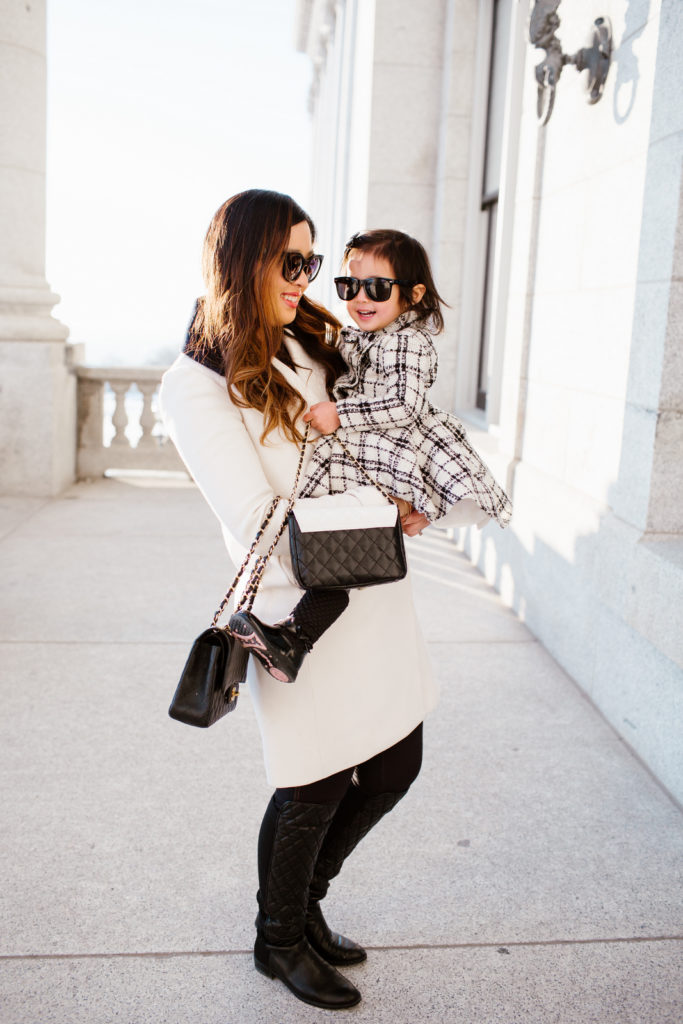 mommy and me black outfits