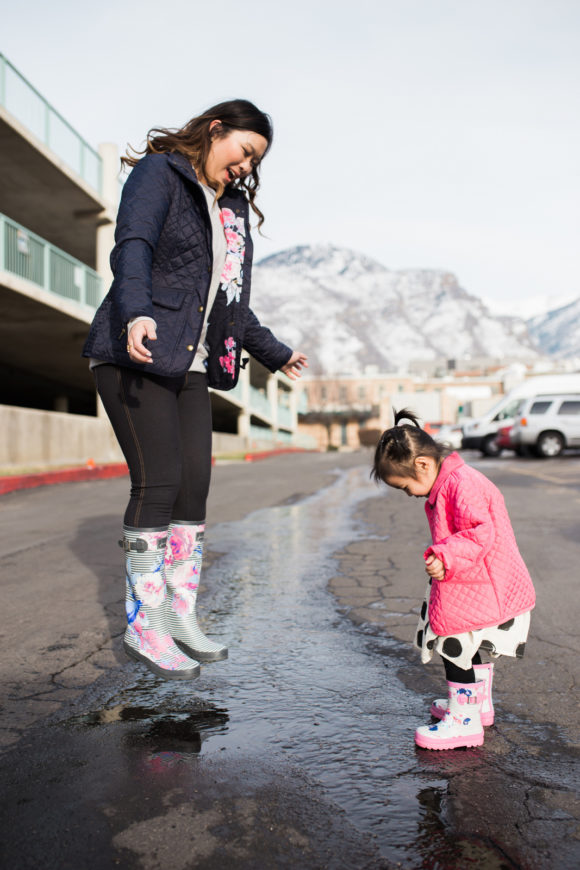 Mommy and Me Outfits: Cute Rain Boots for Spring Showers