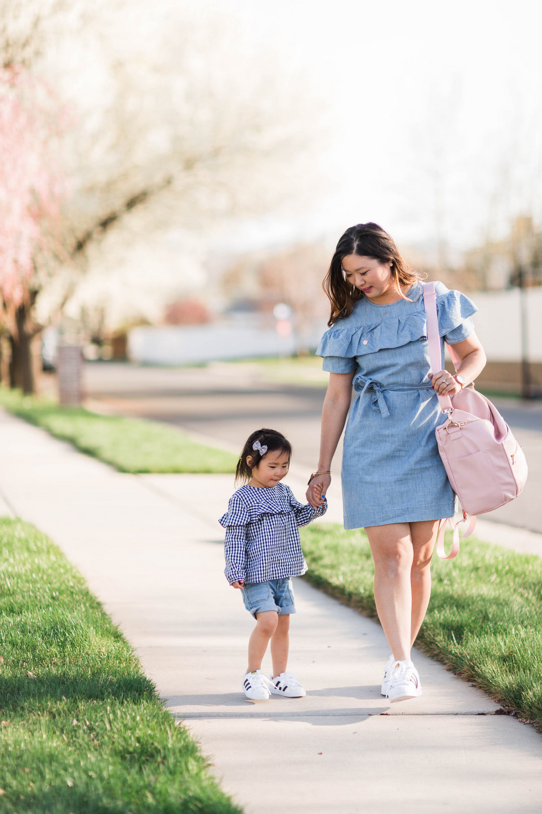 Mommy and Me Outfits | Adidas Superstars Black and White | Sandy A LaMode