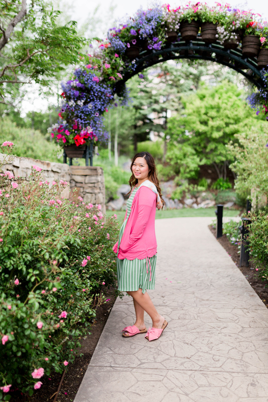 Mommy and Me Outfit: Pink and Green