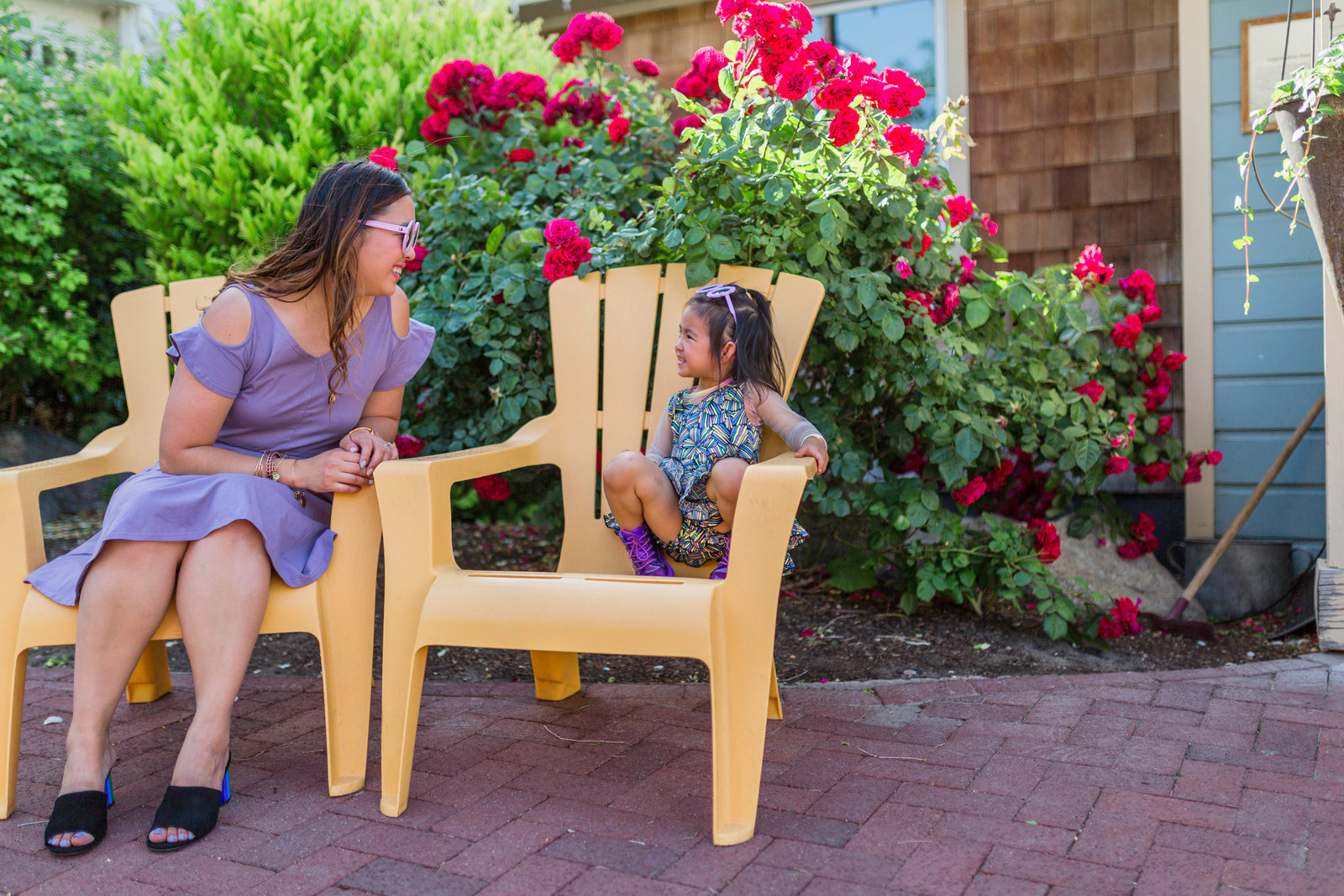 Mommy and Me Style: Shades of Purple Outfits by Utah fashion blogger Sandy A La Mode