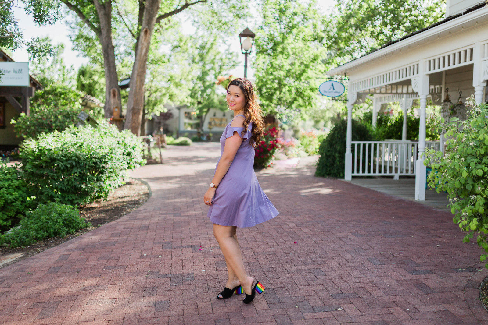 Mommy and Me Style: Shades of Purple Outfits by Utah fashion blogger Sandy A La Mode