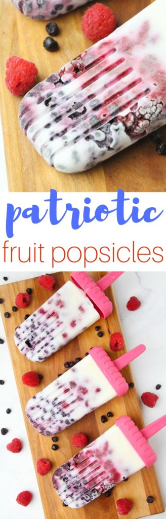 How To Make Patriotic Fruit Popsicles by popular Utah blogger Sandy A La Mode