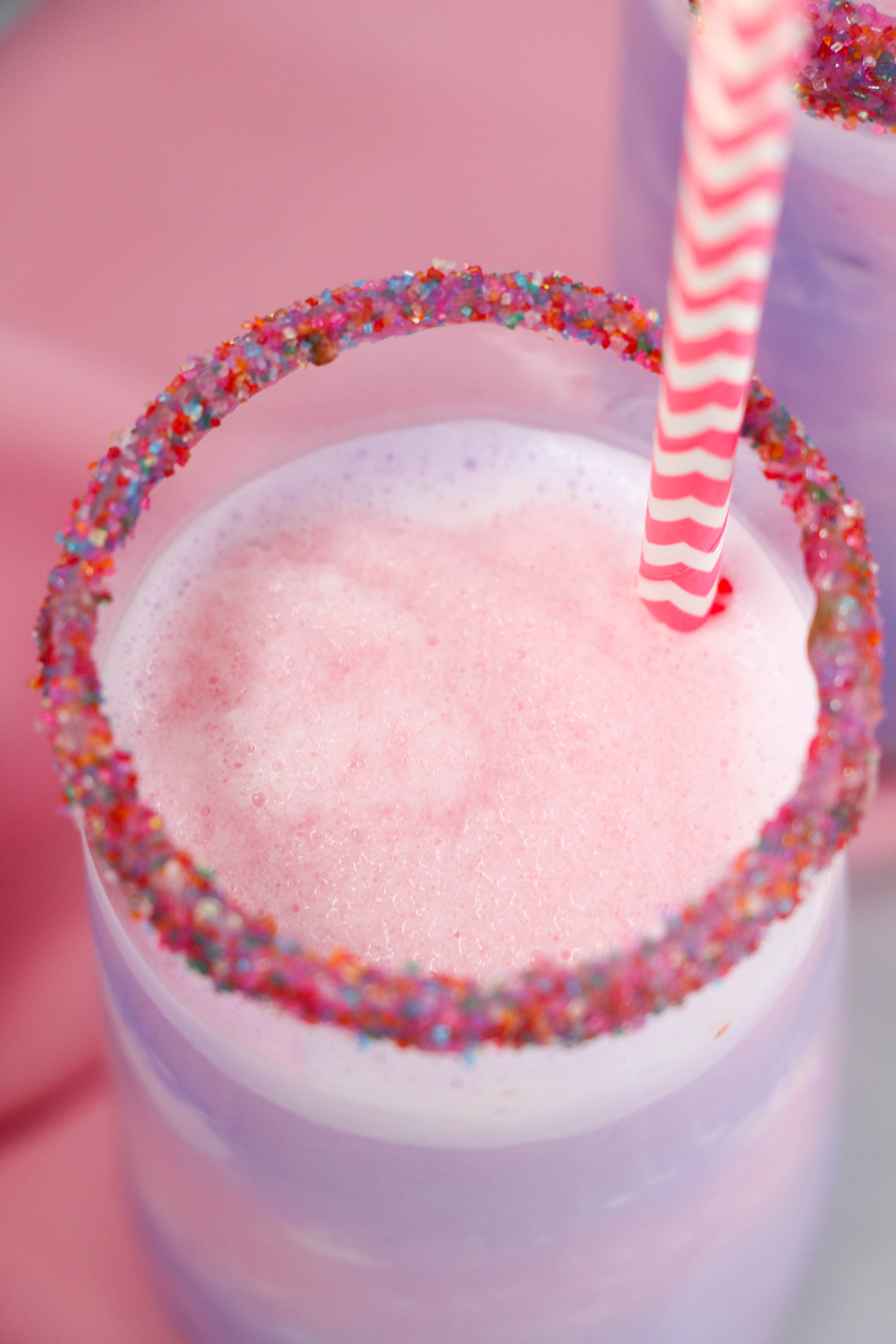 Grown-up Unicorn Frappuccino Recipe by popular blogger Sandy A La Mode