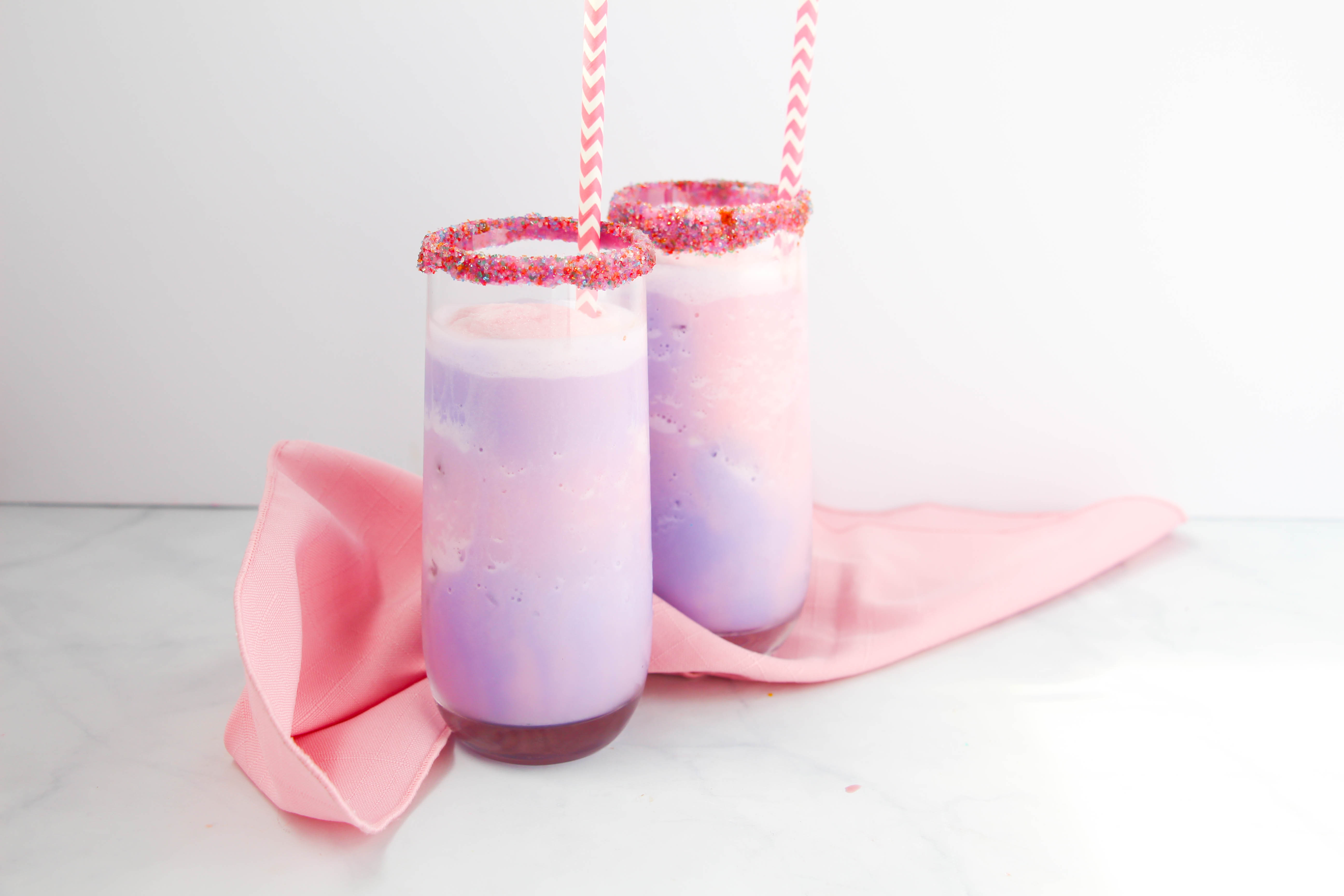 Grown-up Unicorn Frappuccino Recipe by popular blogger Sandy A La Mode