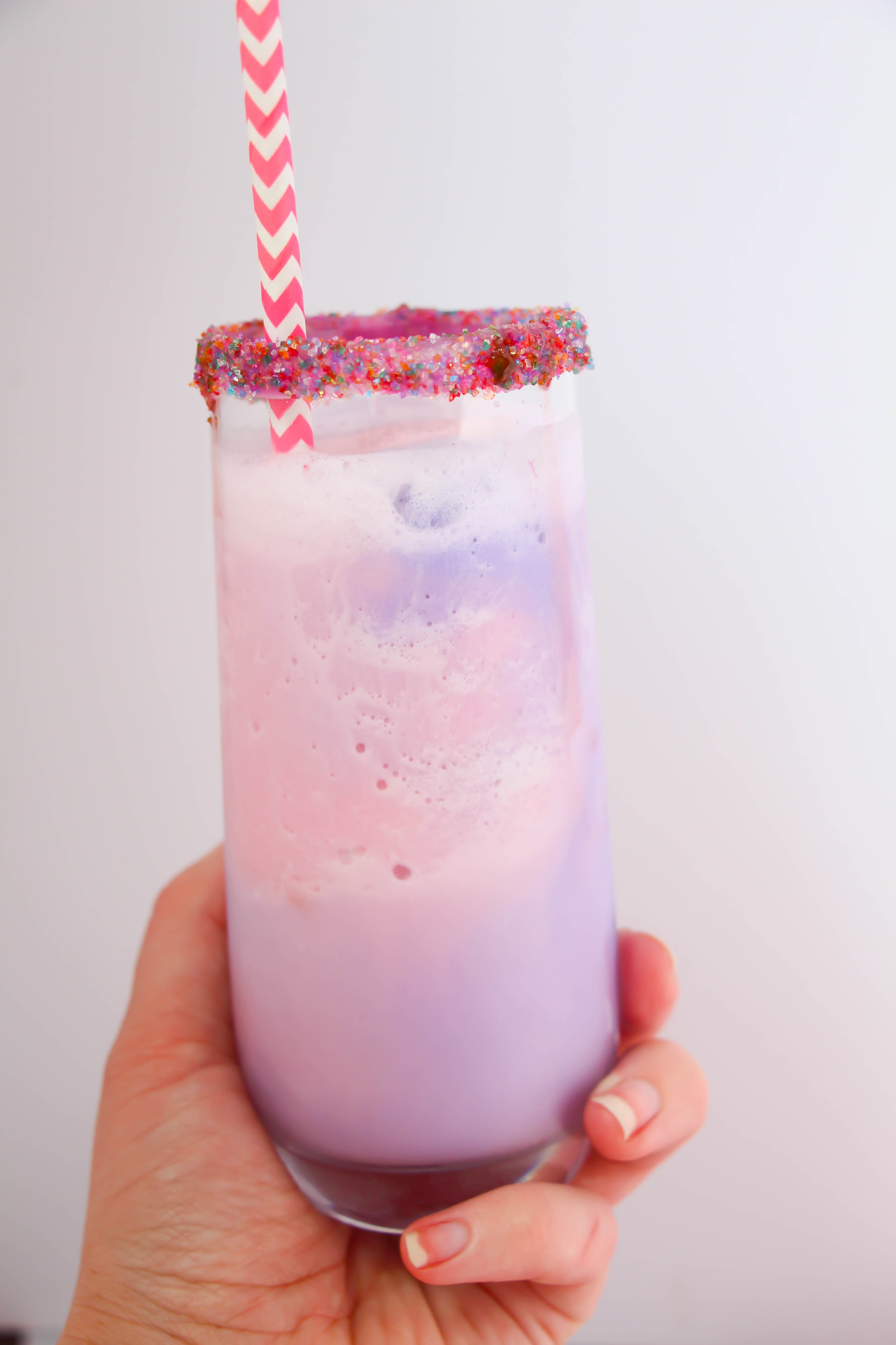 Grown-up Unicorn Frappuccino Recipe by popular blogger Sandy A La Mode