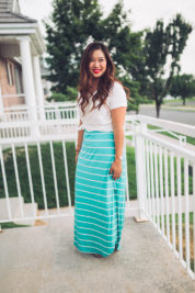 4 Ways To Style A Striped Maxi Dress | SandyALaMode