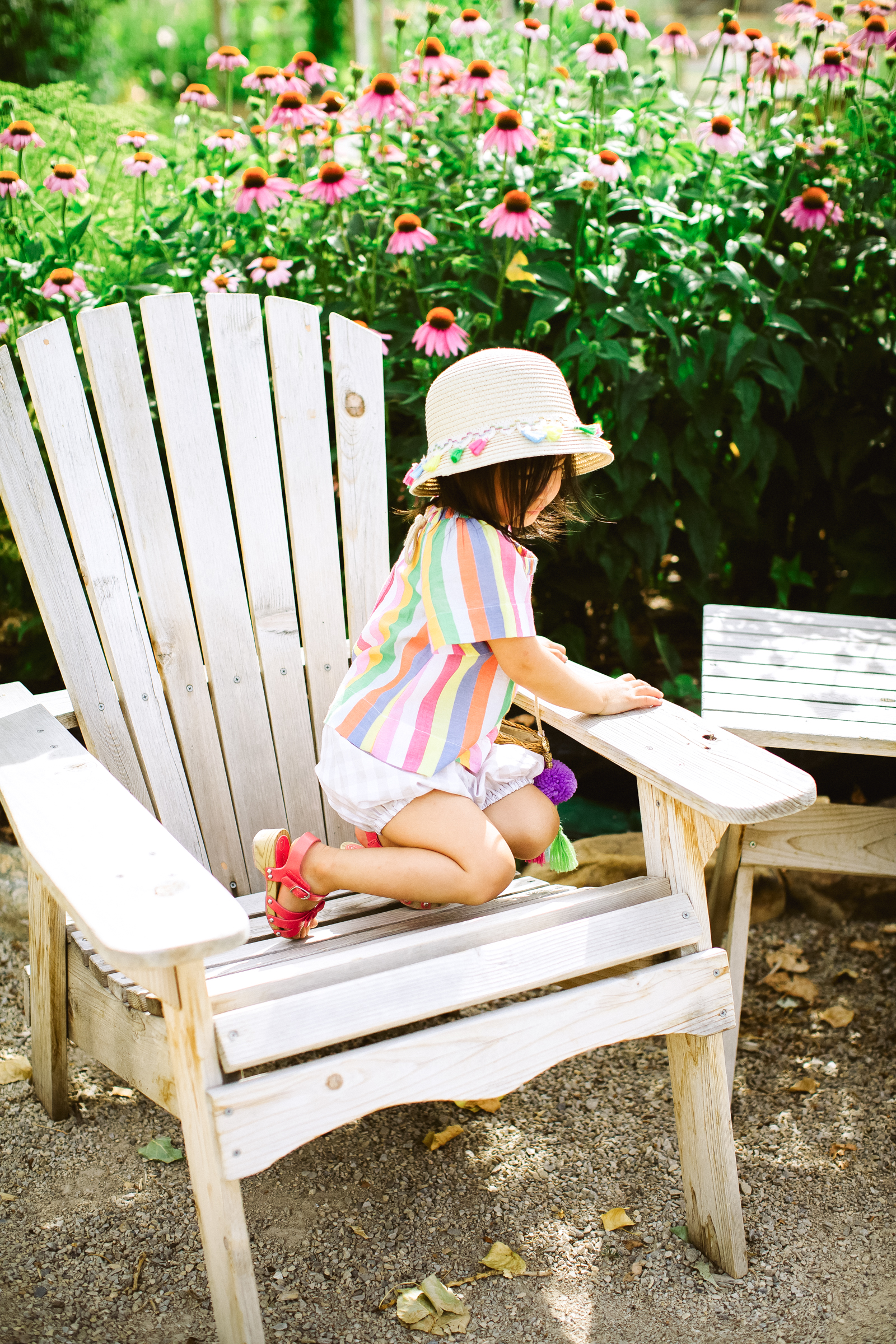 Mommy and Me Outfits: Rainbow Stripes by Utah fashion blogger Sandy A La Mode