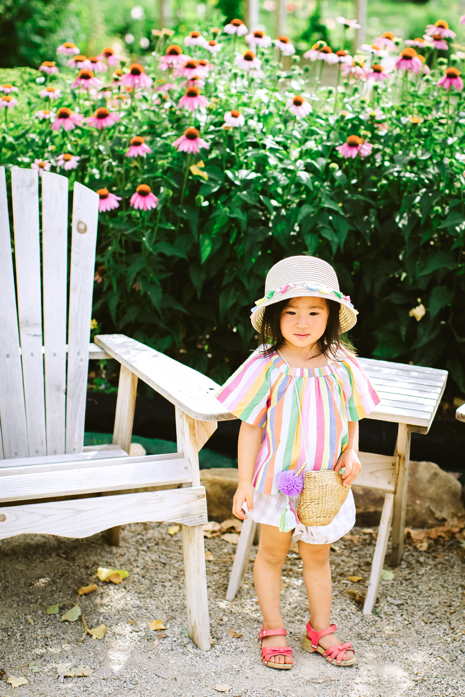 Mommy and Me Outfits: Rainbow Stripes by Utah fashion blogger Sandy A La Mode