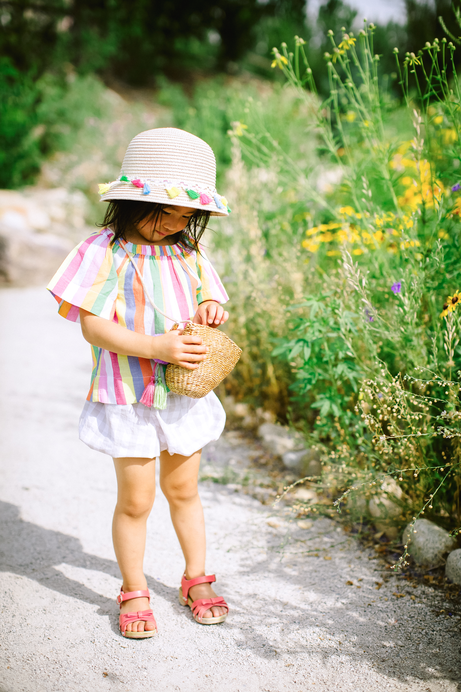 Mommy and Me Outfits: Rainbow Stripes by Utah fashion blogger Sandy A La Mode